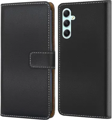 Produktbild von Handy Tasche für Samsung Galaxy A05s Schutzhülle Bookstyle Etui Klapphülle Wallet Flip Cover Case Schwarz
