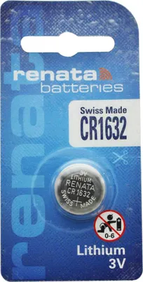Produktbild von Renata CR1632 Lithium Batterie 3 Volt 137mAh IEC CR1632, Batterie für Garmin vivofit 3