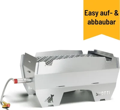 Produktbild von SKOTTI GRILL steckbarer Edelstahl Gasgrill 2.0 inkl. Tasche