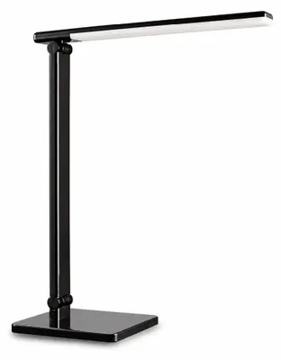 Produktbild von B.K.Licht LED Schreibtischlampe 5W Touch Dimmbar USB 5 Lichtfarben Schwarz BKL1004