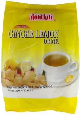 Produktbild von [ 360g (20x18g) ]  GOLD KILI Instant INGWER ZITRONEGETRÄNK / Ginger Lemon Drink