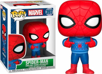 Obrázok produktu pre FUNKO Figure POP! Marvel Christmas Spiderman, zberateľská figúrka, film a seriály