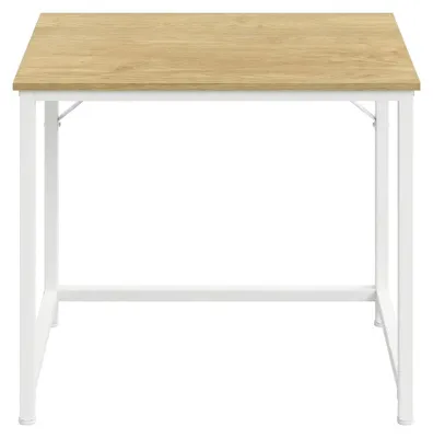 Immagine prodotto di Scrivania in legno, dimensioni 80 x 50 x 76 cm, ideale per computer, colore bianco naturale