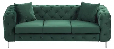 Produktbild von Chesterfield-Sofa 3-Sitzer - Samt - Grün - EDWINA