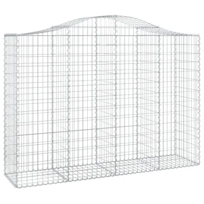 Immagine prodotto di vidaXL Gabbione con arco alto 200x50x140/160 cm Ferro zincato