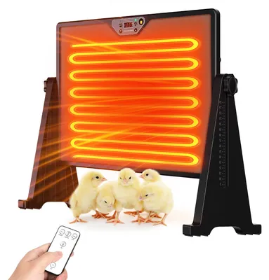 Produktbild von Faziango Hühnerstall Heizplatte 300W Küken-Wärmeplatte schwarz mit Temperaturregler - Für Küken & Geflügel