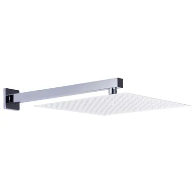 Immagine prodotto di vidaXL Braccio doccia quadrato in acciaio inox 201 argento 30 cm