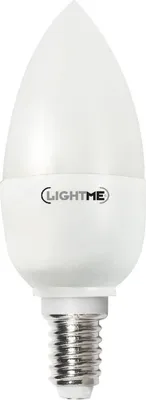 Productafbeelding van LightMe LED Leuchtmittel Kerzenform 5,5W = 40W E14 matt 470lm warmweiß 2700K 270°
