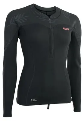 Produktbild von ION Neo Zip Top 1.5 Damen-Neoprenanzug, schwarz, mit Gurtzeug, Größe 34/XS
