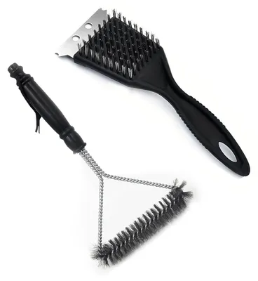 Produktbild von 2-in-1-Grillreinigungsset mit 2 Grillbürsten