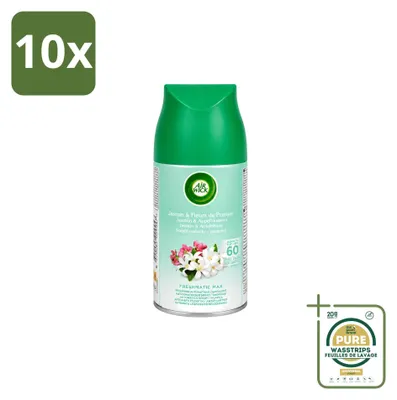 Obrázok produktu pre 10 kusov náplní do automatického osviežovača vzduchu Air Wick Freshmatic – vôňa "Jarná rosa" – 250 ml – balenie