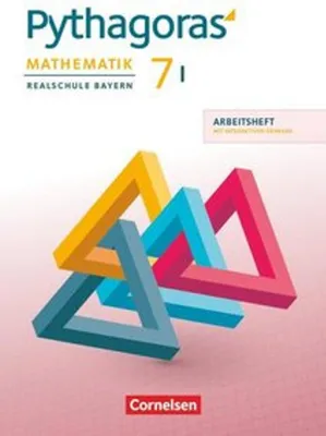 Zdjęcie produktu dla Pythagoras 7. Jahrgangsstufe (WPF I) - Realschule Bayern - Arbeitsheft mit eingelegten Lösungen und interaktiven Übungen auf scook.de