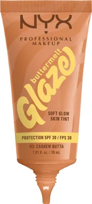 Image de NYX PROFESSIONAL MAKEUP Buttermelt Glaze Soft Glow Teinte de peau SPF30, Cashew Butta