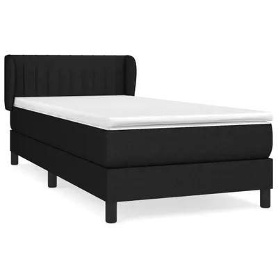 Produktbild von vidaXL Boxspringbett mit Matratze Schwarz 90x190 cm Stoff