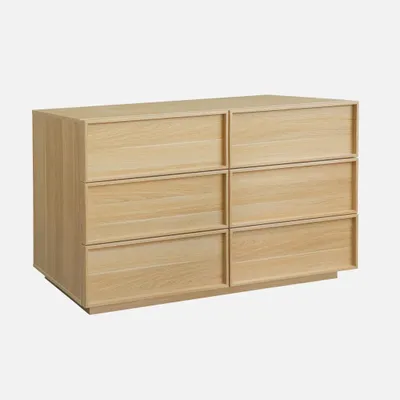 Produktbild von sweeek - Kommode mit Holzlook und 6 Schubladen - Natur