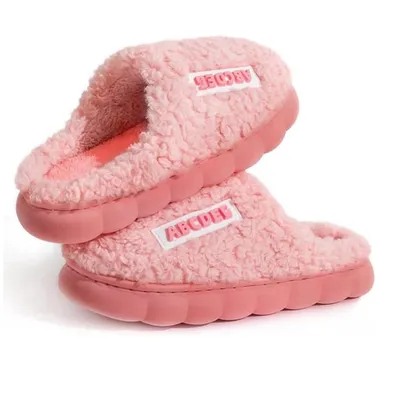 Immagine prodotto di Ciabatte da interno in peluche con memory foam, calde e antiscivolo, rosa, taglia 40/41, per donna e uomo