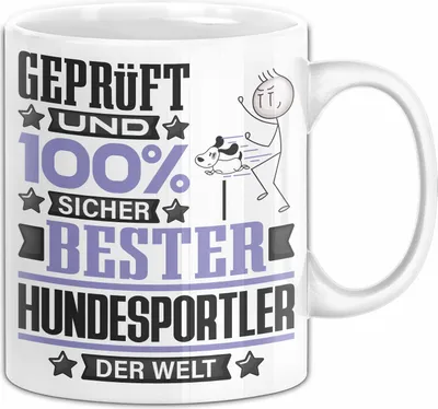 Produktbild von Hundesportler Geschenk Lustiger Spruch für Hundesportler Geschenkidee Bester Hundesportler Der Welt (Weiß)