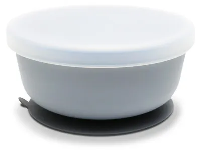 Obrázek produktu pro Lorelli Silicone Vacuum Bowl With Lid – silikonová miska s přísavkou a víčkem, 6+ měsíců, bez BPA, do mikrovlnky i myčky