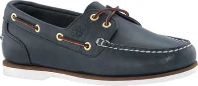 Produktbild von TIMBERLAND Damen - Amherst 2-Eye Bootsschuhe aus mittelblauem Vollnarbenleder - Nummer 40