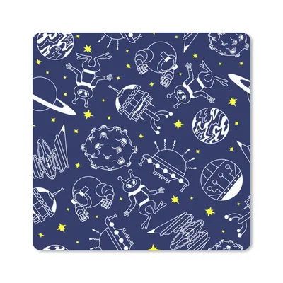 Produktbild von MuchoWow® Mauspad Mousepad Weltraum - Sterne - Muster - Planeten 30x30 cm - Mousepads - Maus Mat - Pad - Mausunterlage - Gaming