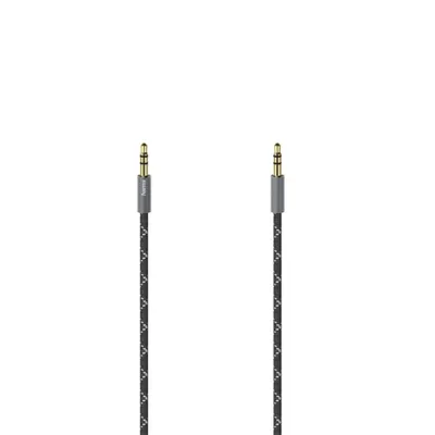 Zdjęcie produktu dla Hama 00205129, 3.5mm, Męska, 3.5mm, Męska, 0,75 m, Czarny, Szary