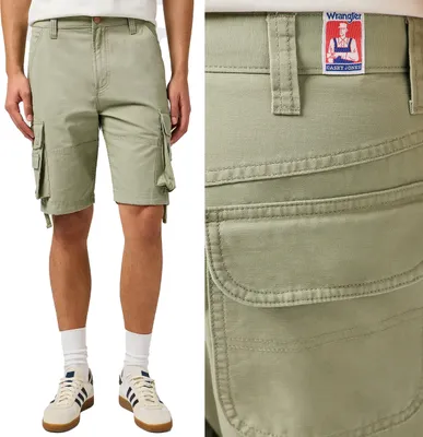 Immagine prodotto di WRANGLER Uomo, Pantaloncini CJ CARGO SHORTS, W32, Verde, pantaloncini, pantaloni