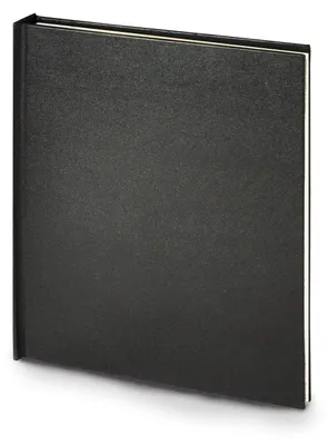 Zeichenblock A3, 20 Blatt, Hardcover, schwarz, für Stifte & Wasserfarben