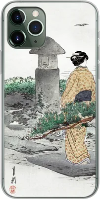 Produktbild von MuchoWow® Handyhülle Schutzhülle Hülle für Telefoonhoesje iPhone 11 Pro Vintage - Frauen - Japan - Kimono - Skandinavisch Silikon Softcase Handy Hülle - Handy