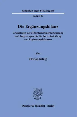 Obrázok produktu pre Die Ergänzungsbilanz.