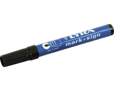 Immagine prodotto di Marcatore permanente Lyra Kaufmann 1-4 mm nero