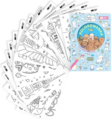 Produktbild von Malbuch A5 8k Kapibara Kapi Fun Happy Color