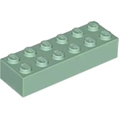 Produktbild von Lego® 2x6 Stein 2456 - 250 Stück Sandgrün