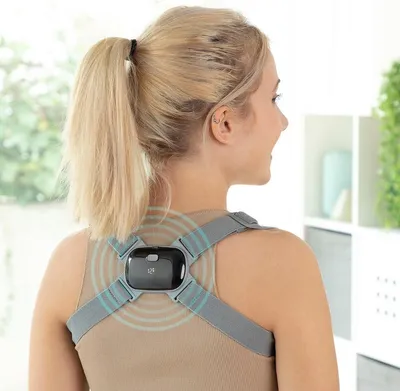 Image de Entraîneur de Posture Intelligent Rechargeable avec Vibration Viback InnovaGoods