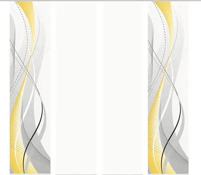 Produktbild von Schiebegardine Digitaldruck Carlisle gelb 4er-Set 60x245 cm