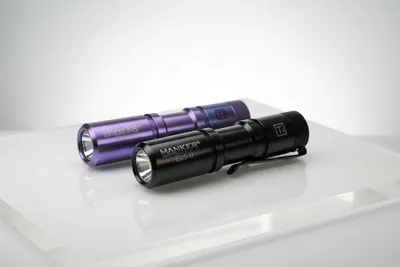 Produktbild von Manker E05 II TI DLC Pocket AA 14500 bis 1300 Lumen LED Taschenlampe LED-Lichtfarbe