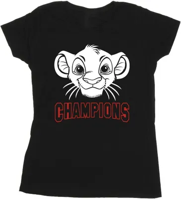 Produktbild von Disney - "The Lion King Champion" T-Shirt für Damen BI25242 (S) (Schwarz)