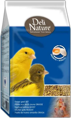 Obrázek produktu pro Deli Nature Eggfood Yellow Moist – vlhké vaječné krmivo pro žluté kanárky 1 kg Deli Nature