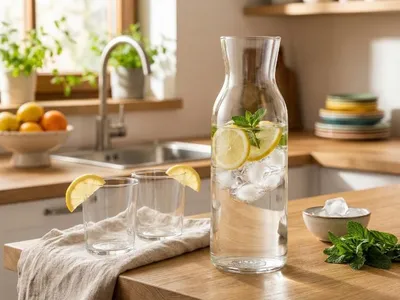 Obrázek produktu pro Florina, karafa o objemu 1,25 litru, vhodná pro vodu, víno a nápoje