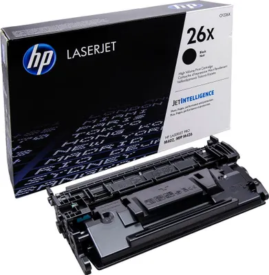 Obrázek produktu pro HP 26X Černá originální tonerová kazeta LaserJet s vysokou výtěžností, 9000 str., Černá, 1 kusů