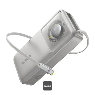 Obrázok produktu pre Baseus Free2Pull, 20000 mAh, Lítium polymér (lipo), 65 W, Šedá