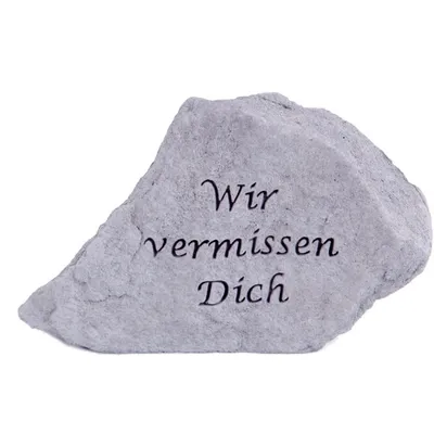 Produktbild von Grabstein - Wir vermissen Dich  - Grabdekoration