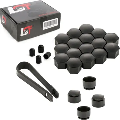 Produktbild von 20x Radschraubenkappen diebstahlhemmend 17 mm für CITROEN PEUGEOT DACIA RENAULT