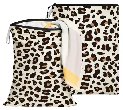 Productafbeelding van Wasmand - Met rits - Voor reizen - 2 stuks, 60 x 45 cm