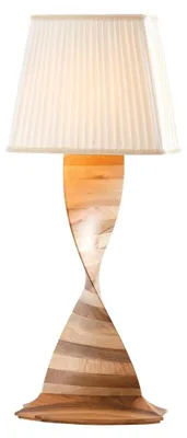 Obrázok produktu pre Hnedá drevená lampa v elegantnom dizajne do obývačky a kancelárie