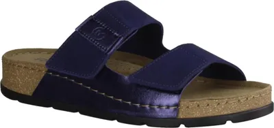Immagine prodotto di Mulo da donna Rohde in pelle con plantare in memory D.Soave 5413, misura:38 EU, colore:Blu