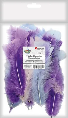 Produktbild von Dekofedern violett 8g Titanum