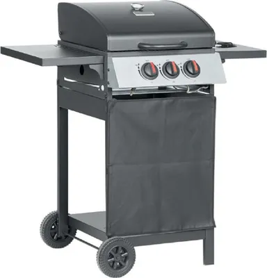 Produktbild von RIBEYE Gasgrill mit 2 Hauptbrennern plus Seitenkocher | aus rostfreier Stahl