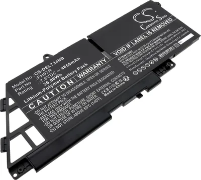 Zdjęcie produktu dla TECHTEK Bateria do notebooków kompatybilny z [Dell] Latitude 7340, Latitude 7340 2-in-1, Latitude 7350, Latitude 7440, Latitude 7440 2-in-1, Latitud