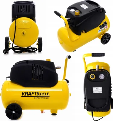 Zdjęcie produktu dla Kompresor Bezolejowy Sprężarka Kraft&Dele 24 l 8 bar 1.1KW 230V 3800 RPM