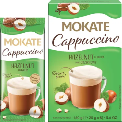 Obrázok produktu pre Mokate Cappuccino s príchuťou vlašských orechov 160 g